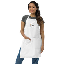 Load image into Gallery viewer, Embroidered Apron in White