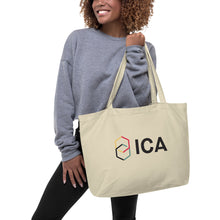 Load image into Gallery viewer, Large Organic Tote Bag in Canvas with Acronym Logo