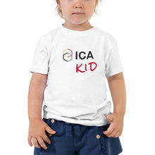 Load image into Gallery viewer, Toddler Short Sleeve Tee with red text