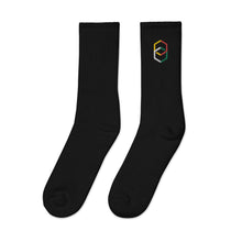 Load image into Gallery viewer, Embroidered socks in black
