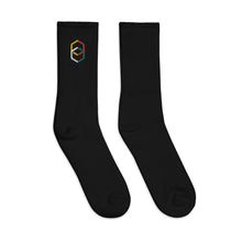 Load image into Gallery viewer, Embroidered socks in black
