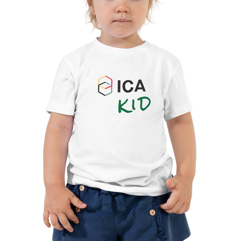 Toddler Short Sleeve Tee with green text