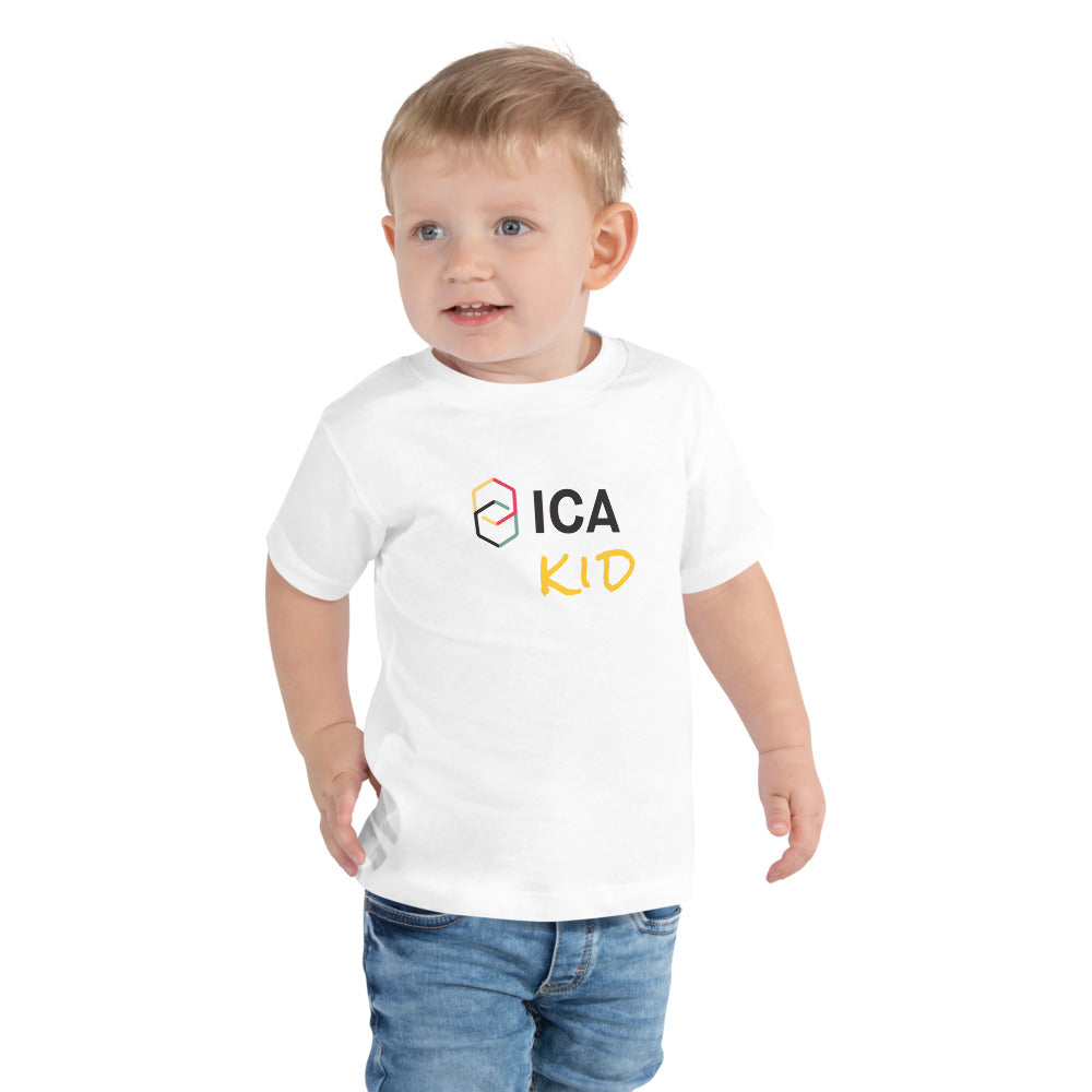 Toddler Short Sleeve Tee with yellow text